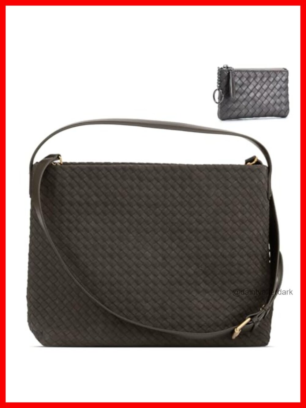 Suede Hobo Bag Hand-Woven Suede Fabric Casual Tote Shoulder Bag